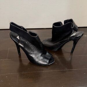 Steve Madden Black Open-Toe Heels